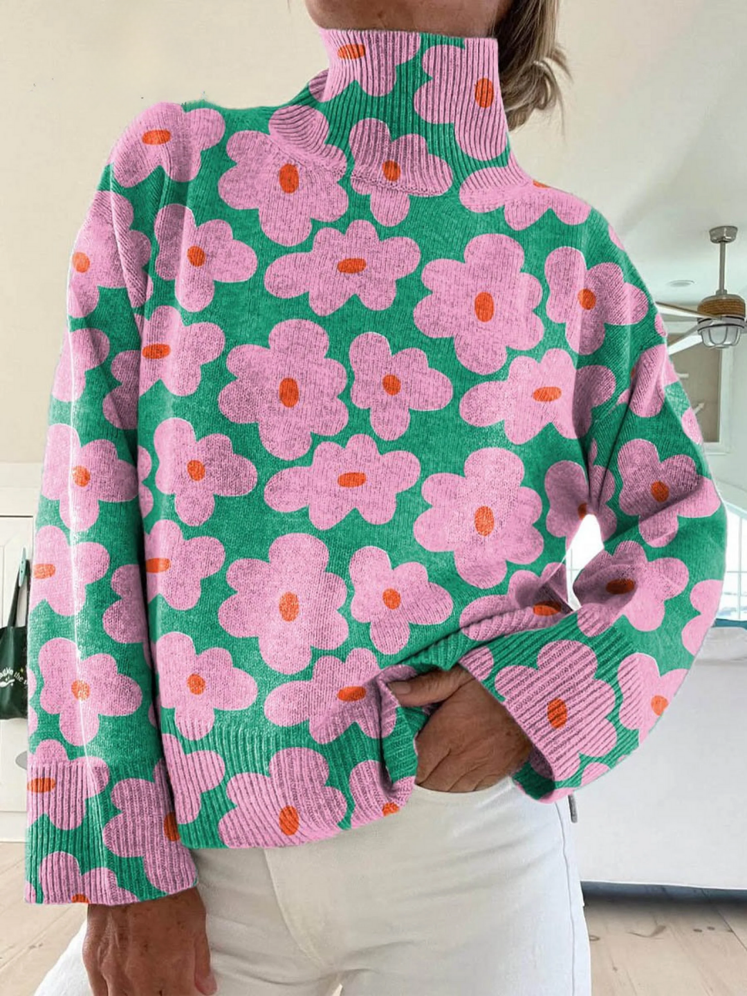 Aspen | Floral Knit Sweater – Sophie & Chloe
